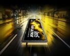 A imagem mostra o Thor Ultra da Lexar, que, por acaso, é um SSD M.2 2280 PCIe Gen 5 com um adesivo amarelado na parte superior