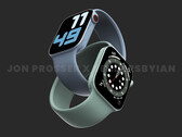 O Apple Watch Series 8 poderia receber um display plano, entre outras mudanças de display. (Fonte da imagem: Jon Prosser &amp; Ian Zelbo)