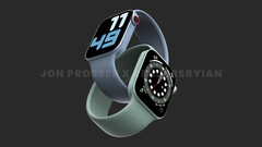 O Apple Watch Series 8 poderia receber um display plano, entre outras mudanças de display. (Fonte da imagem: Jon Prosser &amp;amp; Ian Zelbo)