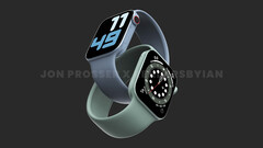 O Apple Watch Series 8 poderia receber um display plano, entre outras mudanças de display. (Fonte da imagem: Jon Prosser &amp;amp; Ian Zelbo)