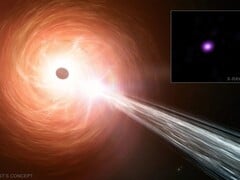 Uma imagem conceitual do buraco negro (Fonte da imagem: várias - ver fontes)