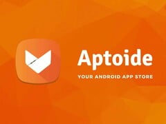O logotipo oficial e a identidade visual da loja de aplicativos Aptoide para Android.