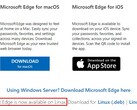 Microsoft Edge for Linux agora disponível no Microsoft.com para download como produto final (Fonte: Próprio)
