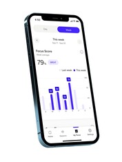 Progresso semanal e comparação das pontuações de foco (Fonte da imagem: Neurable)