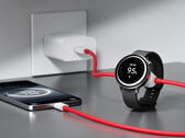 O cabo SuperVOOC 2 em 1 pode oferecer até 67 W de potência para um telefone e 10 W para um smartwatch. Na foto: o cabo conectado aos dispositivos. (Fonte da imagem: OnePlus)