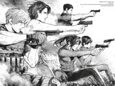 Arte oficial de Resident Evil: Death Island, Vol. 1.