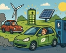 Os motores a combustão estão se tornando obsoletos à medida que as novas tecnologias de bateria revolucionam a mobilidade. (Fonte da imagem: GPT-image-1)