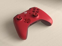 Controle sem fio Xbox vermelho.