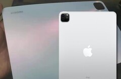 O Xiaomi Mi Pad 5 foi claramente inspirado pelo Apple&#039;s iPad Pro no que diz respeito ao design. (Fonte da imagem: WHYLAB/Apple - editado)