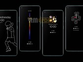 A série OnePlus 8 recebe mais uma destas novas opções de AOD. (Fonte: OnePlus)