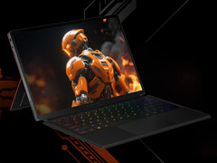 O OneXPlayer Super X tem uma tela orientada para a paisagem, ao contrário da série OneXPlayer X1. (Fonte da imagem: One-Netbook - editado)