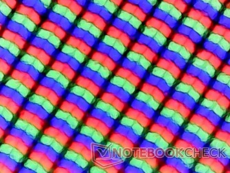 Matriz de subpixel com revestimento fosco