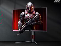 O novo monitor para jogos custa cerca de US$ 223 na China. Na foto: uma imagem promocional do 25G4K. (Fonte da imagem: AOC - editado)