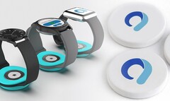 Os projetos conceituais do dispositivo Afon mostram o monitor de glicemia como um sensor facilmente portátil e integrável. (Fonte de imagem: Afon/Iterate - editado)