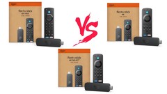 O Fire TV Stick 4K Max, o Fire TV Stick 4K e o Fire TV Stick 4K Select compõem os dispositivos de streaming da Amazon que podem transmitir em 4K. (Fonte da imagem: Amazon)