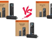 O Fire TV Stick 4K Max, o Fire TV Stick 4K e o Fire TV Stick 4K Select compõem os dispositivos de streaming da Amazon que podem transmitir em 4K. (Fonte da imagem: Amazon)