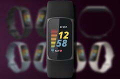 O rastreador Fitbit Charge 5 fitness tracker poderia ser lançado no quarto trimestre de 2021. (Fonte da imagem: Fitbit/@evleaks - editado)