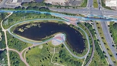 Execução de teste de GNSS: Lake