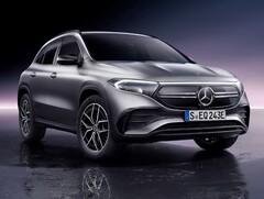 O Mercedes EQA 250+ tem uma capacidade de 71 kWh e, portanto, oferece a maior bateria de toda a linha EQA de SUV compactos (Imagem: Mercedes-Benz)