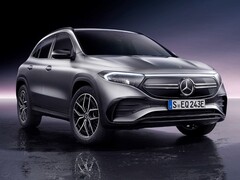 O Mercedes EQA 250+ tem uma capacidade de 71 kWh e, portanto, oferece a maior bateria de toda a linha EQA de SUV compactos (Imagem: Mercedes-Benz)