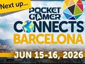Imagem promocional oficial do Pocket Gamer Connects Barcelona 2026.