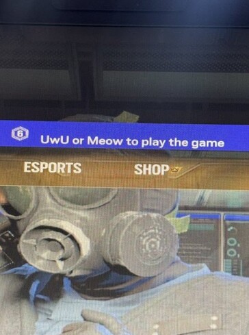 Hackers escrevendo mensagens personalizadas em Rainbow Six Siege. (Fonte da imagem: Pirat_Nation)