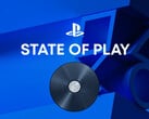 Banner do PlayStation State of Play com o disco do PS5 em destaque