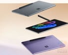 O Surface Pro 12" virá nas cores Ocean, Platinum e Violet com acessórios de teclado correspondentes. (Fonte da imagem: via Roland Quandt &amp; WinFuture)