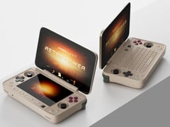 A Ayaneo venderá o Flip 1S KB e o 1S DS em mais cores além do acabamento Retro Power mostrado aqui. (Fonte da imagem: Ayaneo)