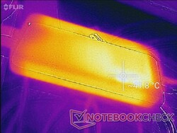 Adaptador AC após uma hora de estresse extremo de processamento