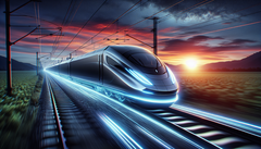 O Infinity Train da Fortescue está preparado para funcionar totalmente sem combustíveis fósseis ou carregamento intermediário. (Fonte da imagem: DallE3)