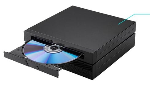 Uma visão rara: O ExpertCenter pode ser equipado com uma unidade de disco física (Fonte da imagem: Asus)