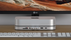 O hub Satechi Mac mini USB-C atualizado apresenta uma caixa SSD M.2 SATA. (Imagem: Satechi)