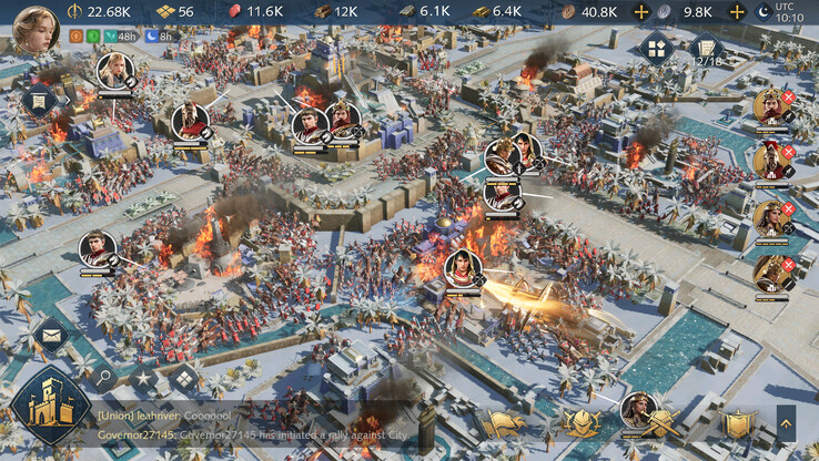 Interface de usuário móvel do Age of Empires (imagem via Age of Empires)
