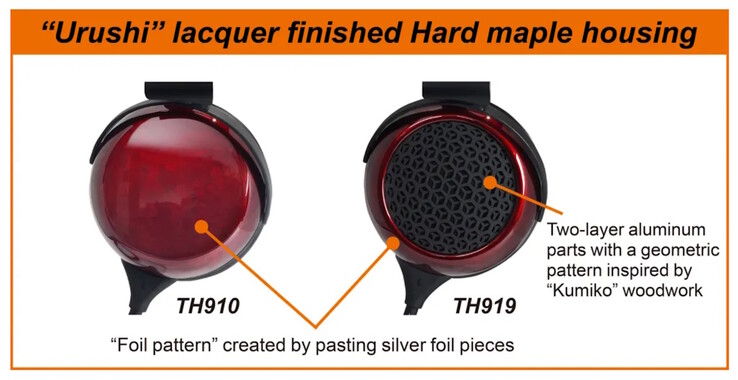 Os fones de ouvido Fostex TH910 e TH919 vêm com caixas de bordo laqueadas no Japão e padrão de folha de prata defumada com enxofre. (Fonte da imagem: Fostex)