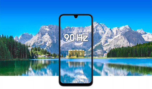 O Galaxy A17 5G tem uma tela FHD+ de 90 Hz protegida pelo Gorilla Glass Victus. (Fonte da imagem: Samsung)
