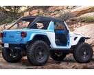 É evidente que as portas e o teto do Jeep Wrangler elétrico podem ser retirados (Imagem: Jeep)