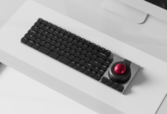 Teclado mecânico de baixo perfil sem fio Naya Connect com track ball e expansão infinita