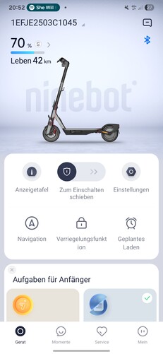 Aplicativo Ninebot F3 Pro