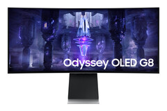 O Samsung Odyssey OLED G8 estará disponível &quot;globalmente a partir do quarto trimestre de 2022&quot;. (Fonte da imagem: Samsung)