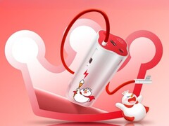 O OnePlus 150W SuperVOOC Power Bank Snow King Edition (foto) será lançado na China. (Fonte da imagem: OnePlus, editado)