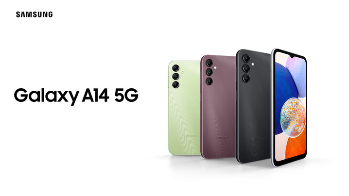Galaxy Linha A14 5G. (Fonte da imagem: Samsung)