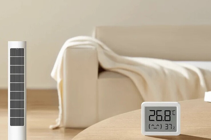 O Xiaomi Smart Temperature and Humidity Monitor 3 Mini pode ser conectado a outros dispositivos domésticos inteligentes. (Fonte da imagem: Xiaomi)
