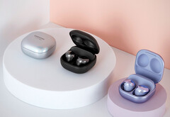 O Galaxy Buds2 Pro será parecido com seu predecessor, fotografado. (Fonte da imagem: Samsung)