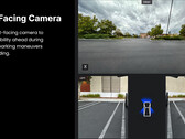 A câmera frontal do Cybertruck é para estacionamento (imagem: Tesla)