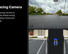 A câmera frontal do Cybertruck é para estacionamento (imagem: Tesla)