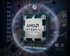 AMD Ryzen AI PRO 400 Series com fundo temático Copilot gerado por IA.