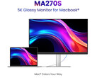 O monitor MA270S da BenQ possui um painel de nano brilho com resolução de 5k