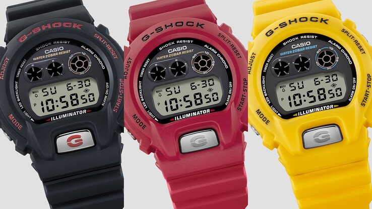 Os relógios Casio G-Shock DW-6900TR. (Fonte da imagem: Casio)