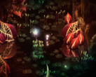 Dap apresenta ambientes sinistros em pixel-art que alternam entre a beleza e o pavor com algumas pinceladas. (Fonte da imagem: Steam)